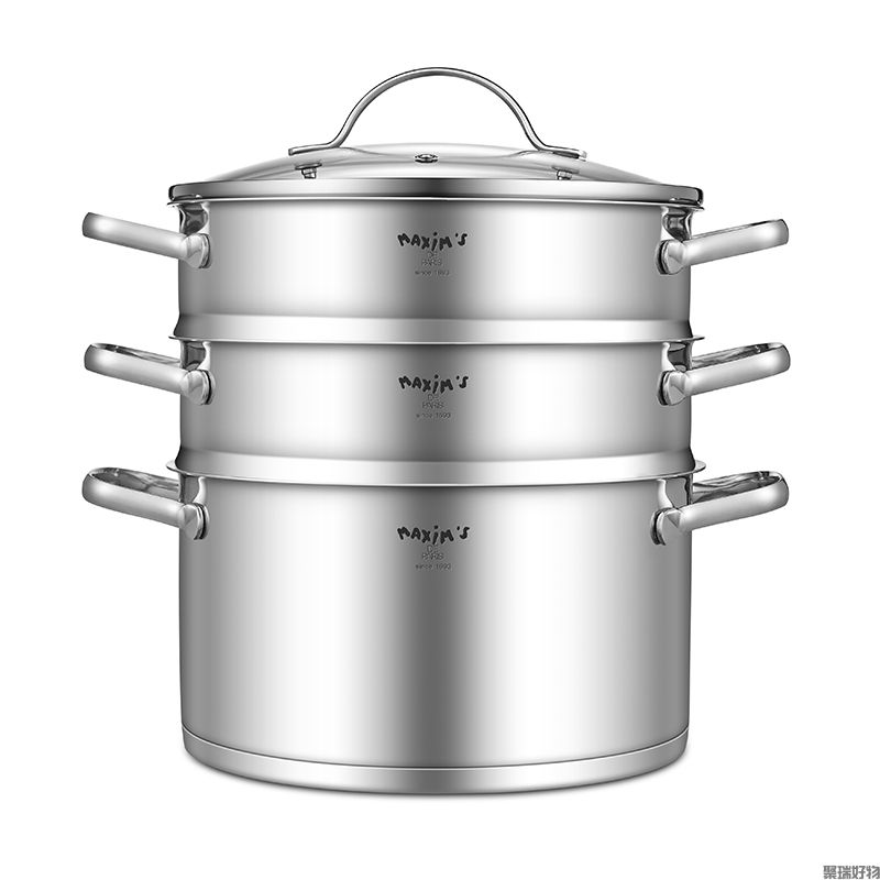 马克西姆罗纳蒸锅28cm三层6L