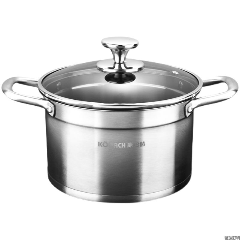 康巴赫欧式不锈钢汤锅22cm