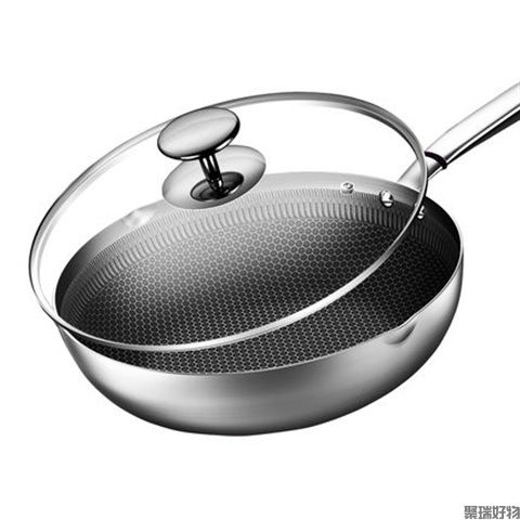 康巴赫三代窝蜂巢煎炒两用锅JCG30D1